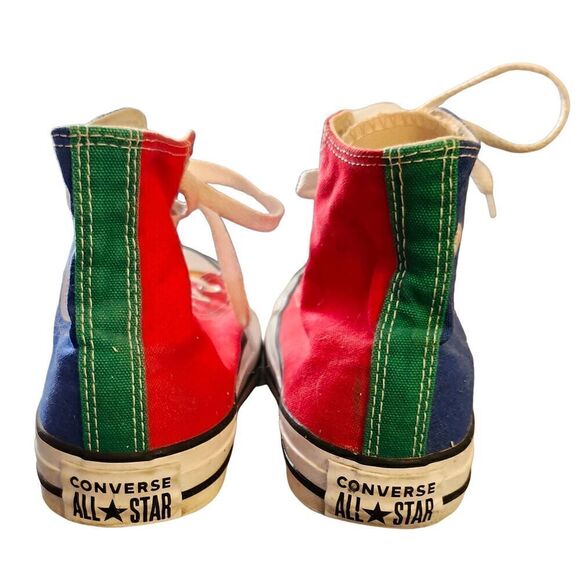 Converse Chuck Taylor All Star Tri Color Hi Top Canvas Sneakers men's 4 women's - Picture 3 of 6